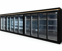 EuroCold Supermarket Cooler & Freezer, Remote or Self Contain - From 3 Door To 10 Door Options | SKU: FRZ-EUF-3-3DR-FREEZER