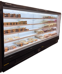 Alaska-Line 202'' - 16Ft. Open Air Merchandise Floor Display Cooler w/ Curtain Remote or Self Contain HIT-1572 | SKU: CLR-HIT-1572