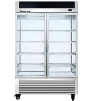 Alaska-Line 55'' Stainless Steel Double Glass Door Cooler 50 Cu.Ft., HIT-409 | SKU: CLR-HIT-409