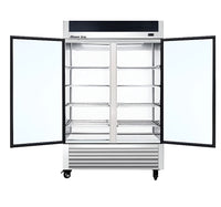 Alaska-Line 55'' Stainless Steel Double Glass Door Cooler 50 Cu.Ft., HIT-409 | SKU: CLR-HIT-409