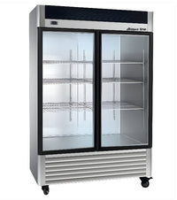 55" Alaska-Line Reach in 2 Glass Door Freezer 50 Cu.Ft HIT-408 | SKU: FRZ-HIT-408