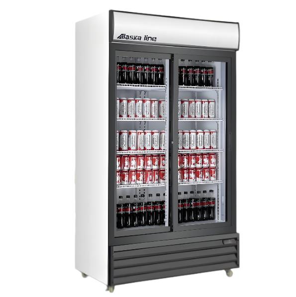 Alaska-Line 52" Double Swing Glass Door Cooler 38.3 Cu.Ft., HIT-802 | SKU: CLR-HIT-802