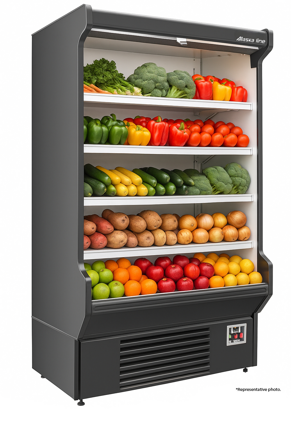 Alaska-Line 60'' Open-Air Merchandiser Cooler 18. Cu.Ft.  – HIT-19 | SKU: CLR-HIT-19