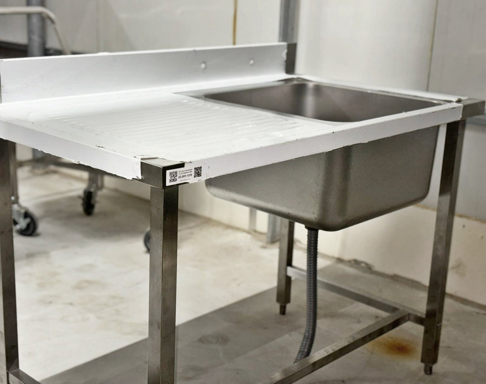 48'' Stainless Steel One Compartment & Left Drainboard Sink ZZ-DXY-1270 | SKU: SNK-ZZ-DXY-1270