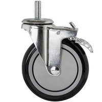 Casters For Wire Shelving (Set of 4) - Rubber & Polyurethane Options | SKU: SHF-CWSSRP