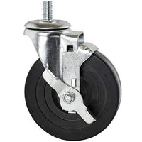 Casters For Wire Shelving (Set of 4) - Rubber & Polyurethane Options | SKU: SHF-CWSSRP