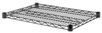 Individual Chrome/Black Epoxy Wire Shelf - Various Sizes | SKU: SHF-WS1424B