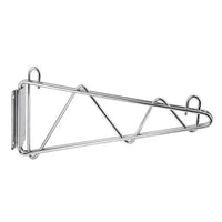 Wire Chrome/Black Epoxy Wall Brackets (Set of 2) | SKU: WCE-WS14BWB