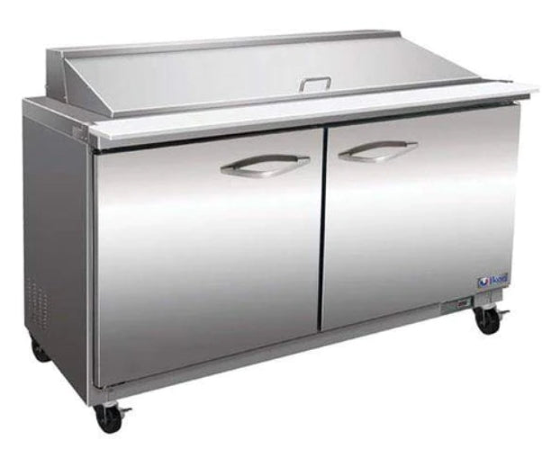 Ikon 61.2" Mega Top Refrigerated Prep Table with Two Doors ISP61M | SKU: CLR-ISP61M