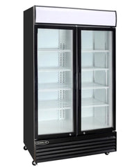 Kool-It 44.5" Double Glass Door Display Cooler - 31.1 Cu. Ft KGM-36 | SKU: CLR-KGM-36