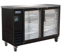 Ikon 61.1" Two Glass Door Bar Cooler - 16 Cubic Feet IBB-61-2G-24 | SKU: CLR-IBB-61-2G-24