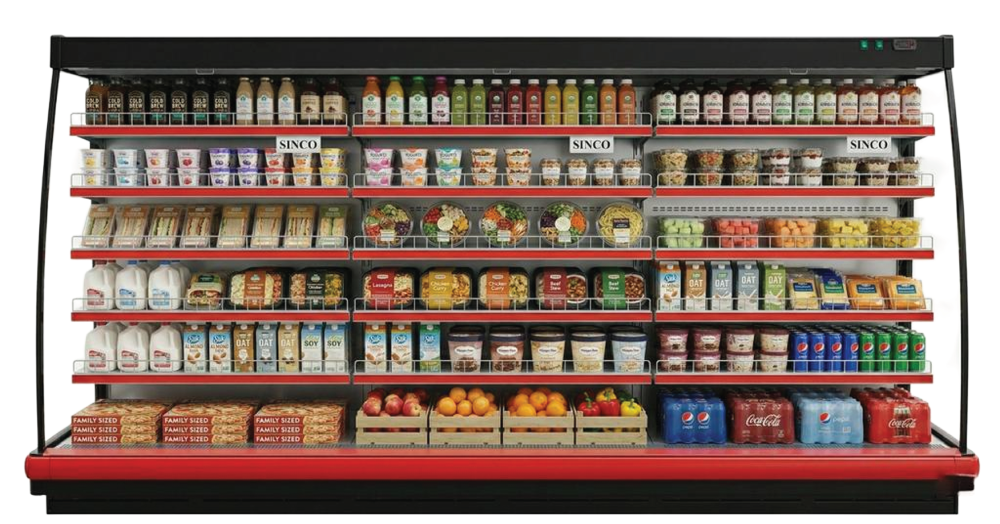 EuroCold Open Air Merchandiser Low Profile TAB8 | SKU: EOA-TAB8