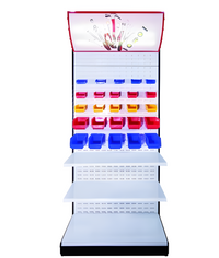 Bolts and Nutz Tool Shelving with Top Light Box, YD-S017A | SKU: SHF-YD-S017A
