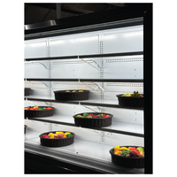 Alaska-Line 202'' - 16Ft. Open Air Merchandise Floor Display Cooler w/ Curtain Remote or Self Contain HIT-1572 | SKU: CLR-HIT-1572