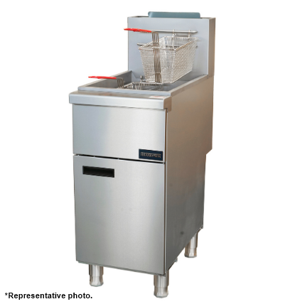 Mondeo Natural Gas 30-45lbs., 90.000 BTU Floor Fryer MD-F3-NG | SKU: FRY-MD-F3-NG