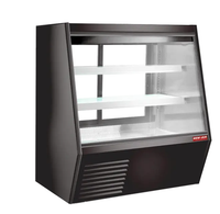 New Air 48" Square Glass Refrigerated Deli Display Case with Gravity Coil NDDC-48-GC | SKU: CLR-NDDC-48-GC