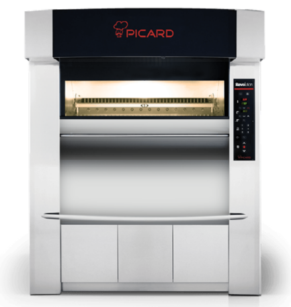 Picard The Revolving Bakery Oven Bagels & Pretzels 16 Full Size Sheet Pans Natural Gas RE-4-16 | SKU: OVN-RE-4-16