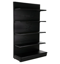 Black Single Sided Gondola Supermarket Shelving HS-BA | SKU: SHF-HS-BAA