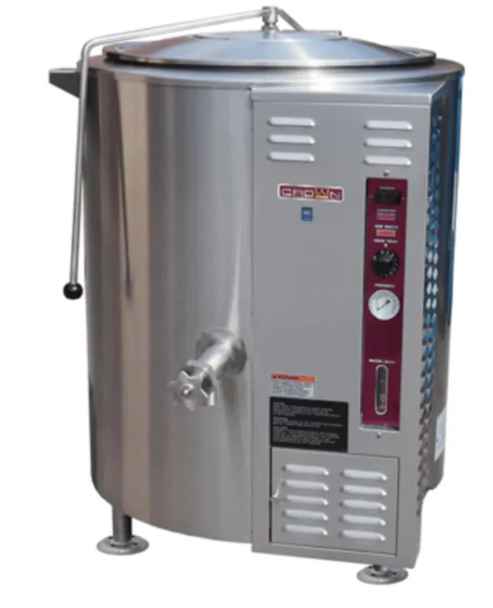 Crown 80-Gallon Gas Steam Kettle - 150,000 BTU GL-80E | SKU: KTL-GL-80E