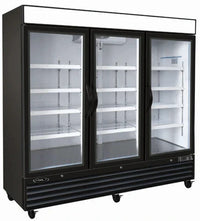 Kool-It 81" Triple Glass Door Display Freezer - 72 Cu. Ft. KGF-72DV | SKU: FRZ-KGF-72DV