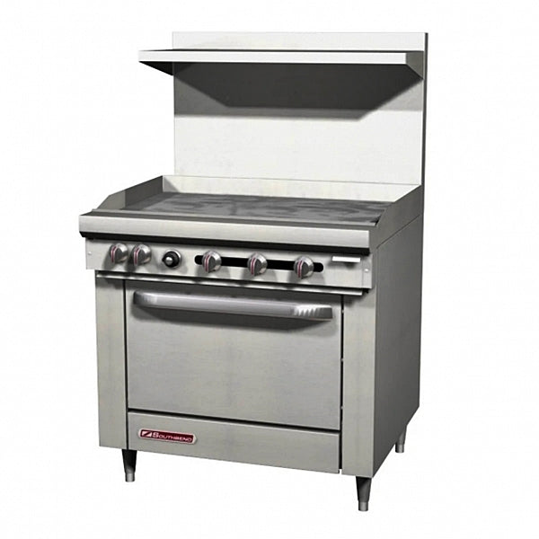 36” Southbend Gas Range w/ Full Griddle & Standard Oven S36D-3G | SKU: GRD-S36D-3G
