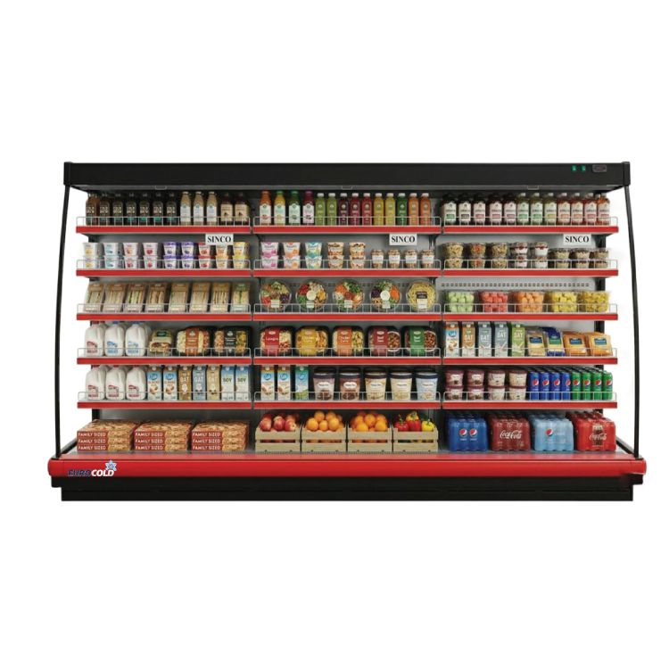 EuroCold 149" Open Air Merchandiser Low Profile Remote TAB12 | SKU: EOA-TAB12