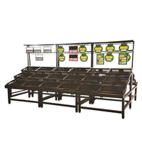 Single Sided Vegetable Rack with Black Baskets YD-V009 | SKU: RCK-YD-V009
